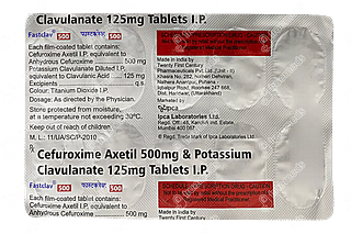 Fastclav 500/125 MG Tablet 10