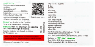 Fdc D3 60k Chewable Tablet 8