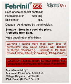 Febrinil 650 Tablet 15