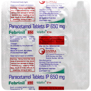 Febrinil 650 Tablet 15