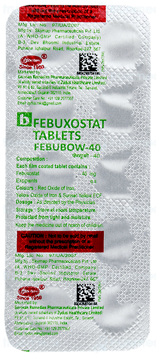 Febubow 40 Tablet 10