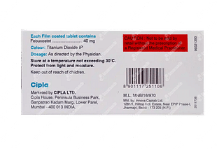 Febucip 40 MG Tablet 10