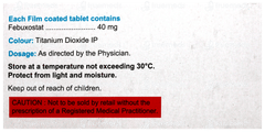 Febucip 40 Tablet 10 Febucip 40 Tablet 10