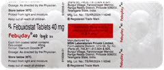 Febuday 40 Tablet 10 Febuday 40 Tablet 10