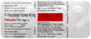 Febuday 40 Tablet 10