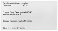 Febumac 40 Tablet 10 Febumac 40 Tablet 10