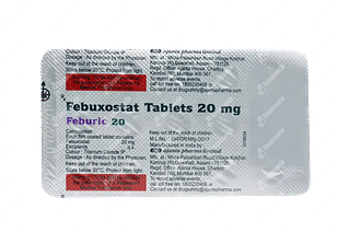 Feburic 20 MG Tablet 15