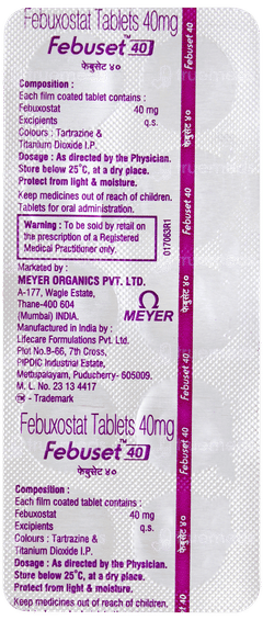 Febuset 40 Tablet 10