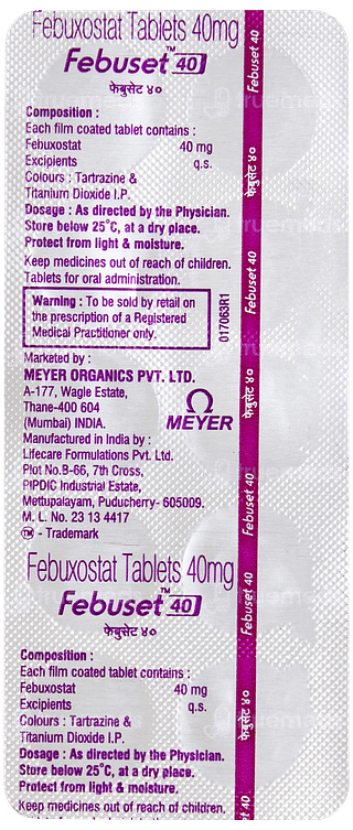 Febuset 40 Tablet 10