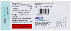 Febutax 40 Tablet 10 Febutax 40 Tablet 10