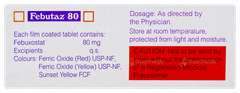 Febutaz 80 Tablet 10 Febutaz 80 Tablet 10