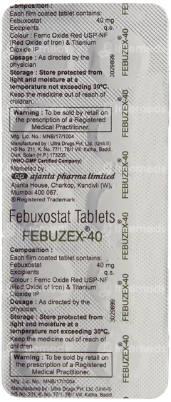 Febuzex 40 Tablet 10