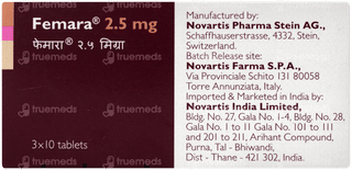 Femara 2.5mg Tablet 10