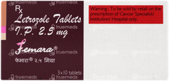 Femara 2.5mg Tablet 10