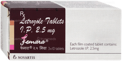 Femara 2.5mg Tablet 10