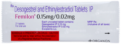 Femilon 0.15mg/0.02mg Tablet 21 Femilon 0.15mg/0.02mg Tablet 21