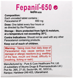 Fepanil 650 Tablet 15
