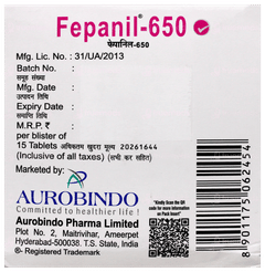 Fepanil 650 Tablet 15