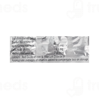 Feriflow M 100 Mg/750mcg/1.5mg Tablet 10