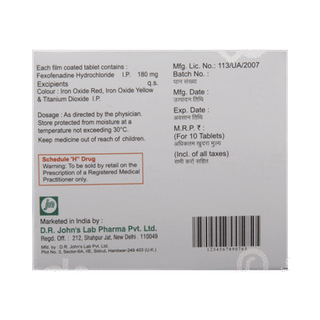 Fexolife 180 Tablet 10