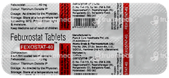 Fexostat 40 Tablet 10 Fexostat 40 Tablet 10