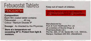 Fexostat 40 Tablet 10