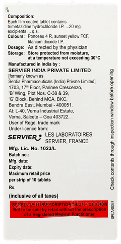 Flavedon 20mg Tablet 10 Flavedon 20mg Tablet 10