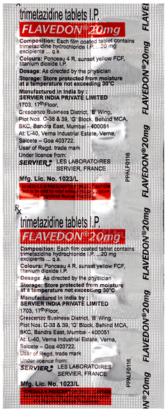 Flavedon 20Mg Tablet 10 Flavedon 20Mg Tablet 10