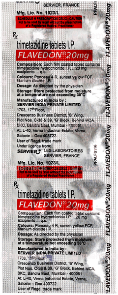 Flavedon 20Mg Tablet 10 Flavedon 20Mg Tablet 10