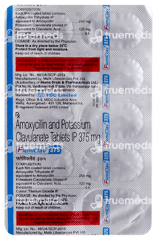 Flemiclav 375 Tablet 10