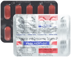 Flolact Oz 200/500 Mg Tablet 10