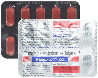 Flolact Oz 200/500 Mg Tablet 10