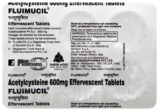 Fluimucil Lemon Flavour Effervescent Tablet 6