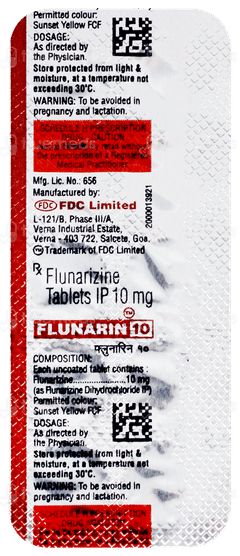 Flunarin 10 Tablet 10 Flunarin 10 Tablet 10
