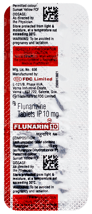 Flunarin 10 Tablet 10