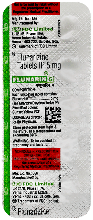 Flunarin 5 Tablet 10