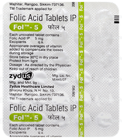 Fol 5 Tablet 30 Fol 5 Tablet 30