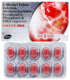 Folvite Dha Capsule 10