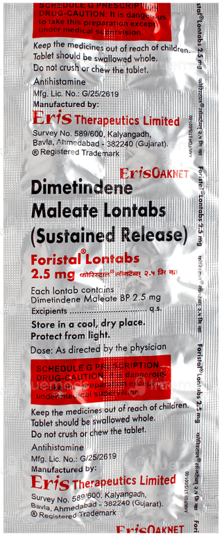 Foristal Lontabs 2.5Mg Tablet 10