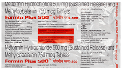 Formin Plus 500 Tablet 10