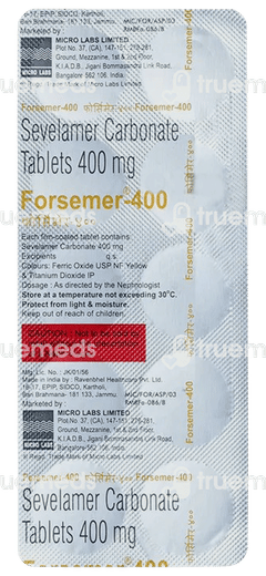 Forsemer 400 Tablet 10 Forsemer 400 Tablet 10