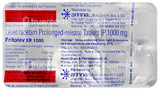 Fritolev Xr 1000 MG Tablet 10