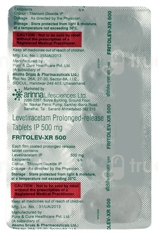 Fritolev Xr 500 Tablet 10