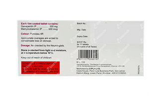 Gabacip M 300 Mg/500 MCG Tablet 10