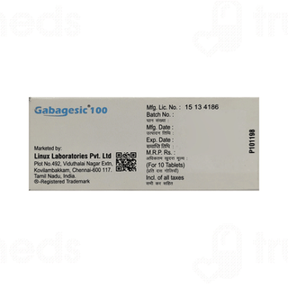 Gabagesic 100 Tablet 10