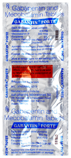 Gabantin Forte Tablet 10 Gabantin Forte Tablet 10