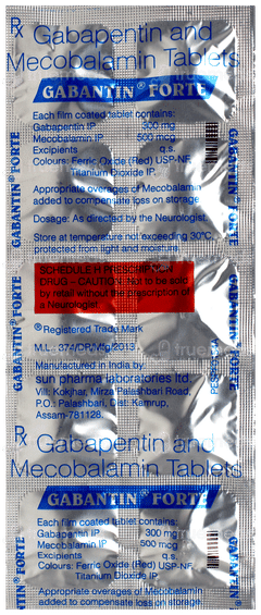 Gabantin Forte Tablet 10 Gabantin Forte Tablet 10