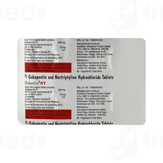 Gabantin Nt Tablet 10