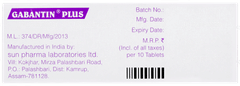 Gabantin Plus Tablet 10