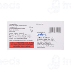 Gabanyl Nt 400/10 MG Tablet 10